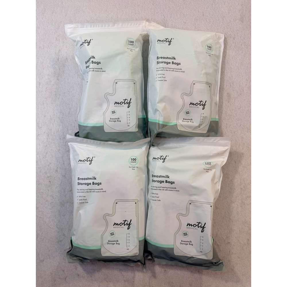Motif Breastmilk Storage Bags 8oz 400 Count BPA-Free AAC0008-06